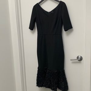 HALSTON HERITAGE BLACK DRESS